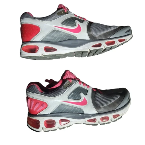 Nike Womens Gray Pink Mesh Flywire Sneakers Size US 10 - Picture 9 of 10